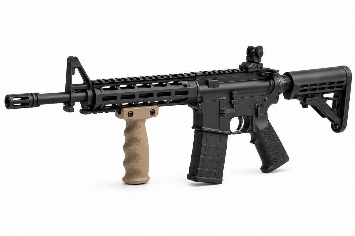 Vertical Foregrip Tan – Picatinny Rail Compatible (Made in USA)