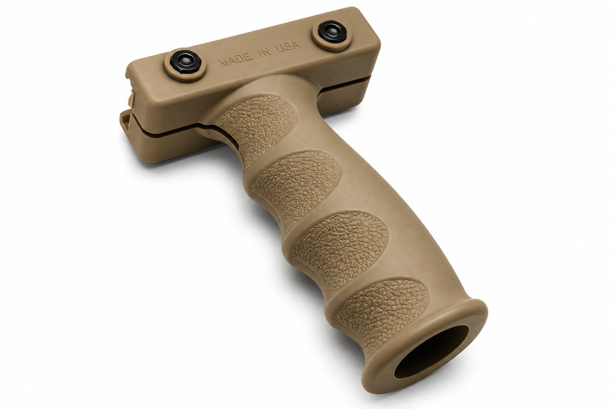 Vertical Foregrip Tan – Picatinny Rail Compatible (Made in USA)
