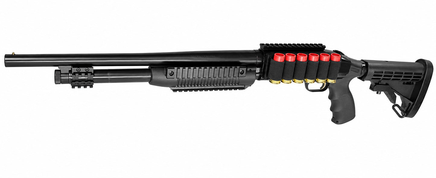 TRINITY Tactical 6-Round Shell Holder Compatible with Stoeger M3000 12 Gauge – Nylon Shotgun Side Saddle Ammo Carrier