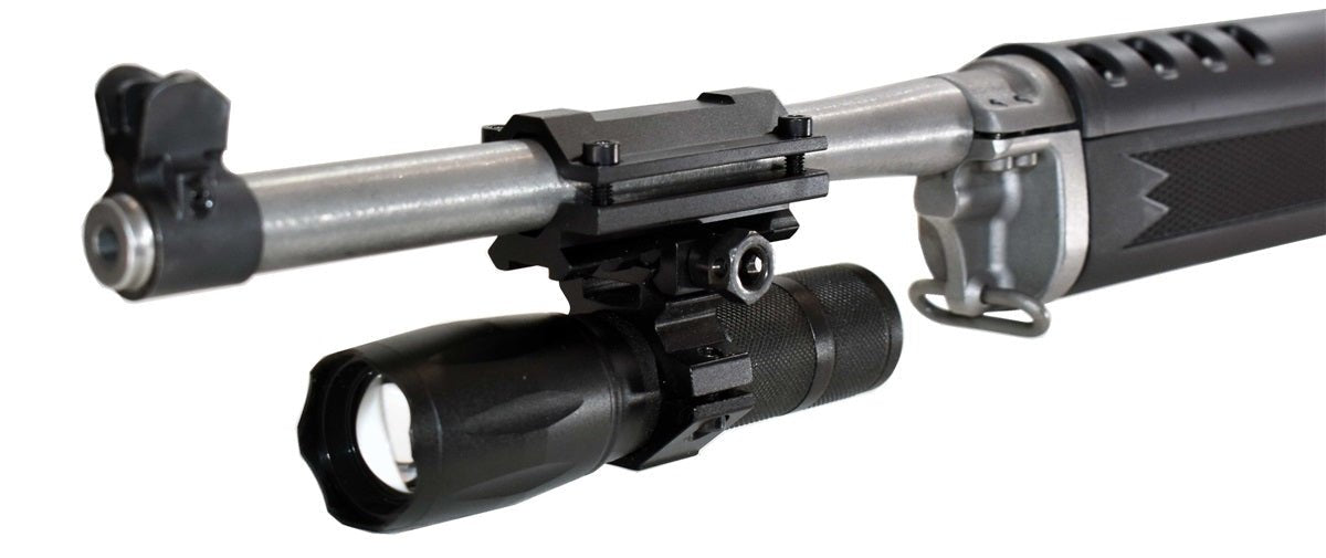 Trinity 1200 Lumen Flashlight With Mount Compatible With Rifles. - TRINITY SUPPLY INC