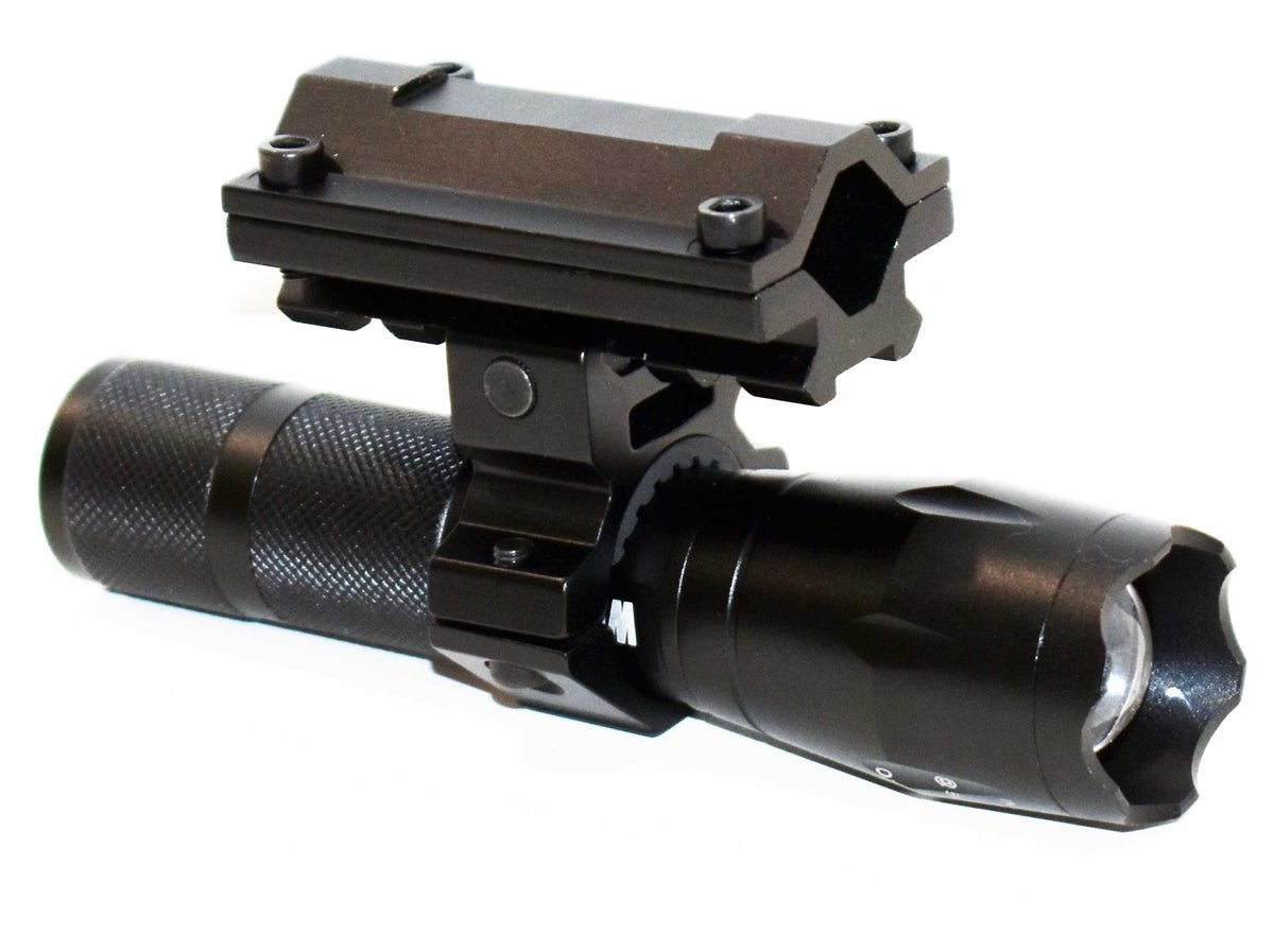 Trinity 1200 Lumen Flashlight With Mount Compatible With Rifles. - TRINITY SUPPLY INC