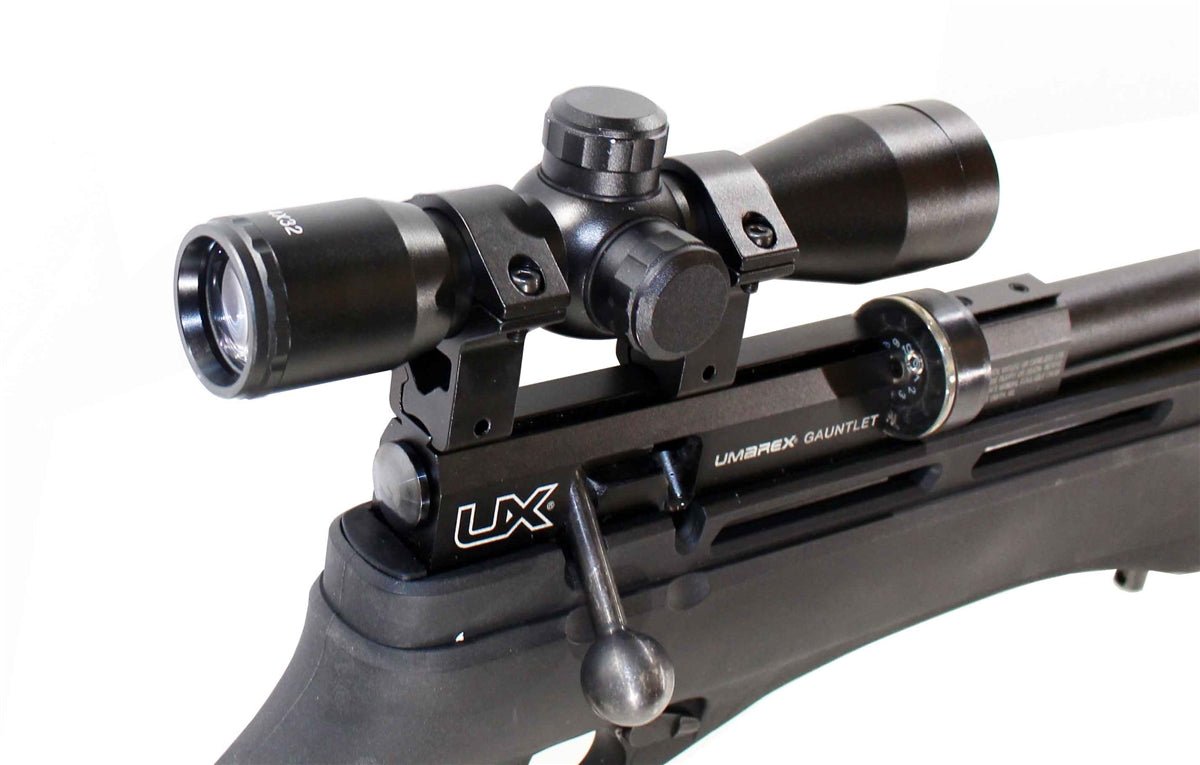 Trinity 4x32 Mil-Dot Reticle Scope Dovetail Black Compatible With UMAREX GAUNTLET PCP Air Rifle. - TRINITY SUPPLY INC