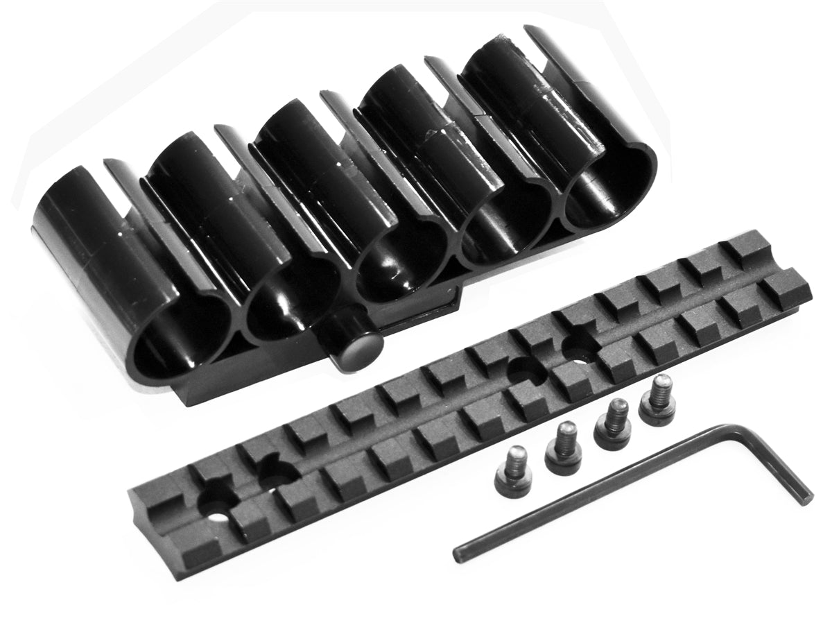 Trinity Polymer Shell Holder With Base Mount For Mossberg 590 12 Gauge Pump. - TRINITY SUPPLY INC