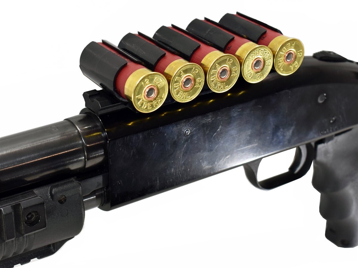 Trinity Polymer Shell Holder With Base Mount For Mossberg 590 12 Gauge Pump. - TRINITY SUPPLY INC