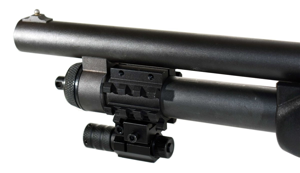 Trinity red dot sight and mount compatible with Mossberg Maverick 88 12 gauge pump. - TRINITY SUPPLY INC