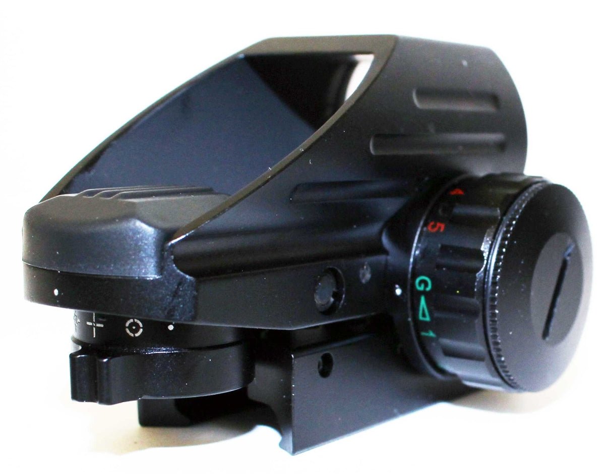 Trinity Reflex Sight Red Green Reticles With Saddle Mount Picatinny Rail Adapter Compatible With Mossberg 590 12 Gauge. - TRINITY SUPPLY INC