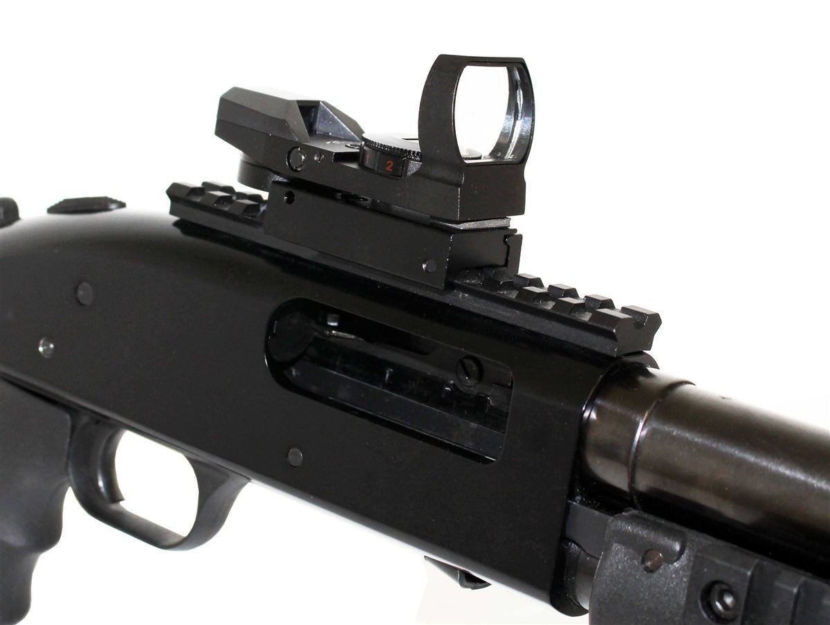 Trinity Reflex Sight With Base Mount Picatinny Rail For Mossberg 590 12 Gauge Shotgun. - TRINITY SUPPLY INC