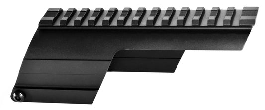 TRINITY Saddle Mount For Mossberg 500 12 Gauge pump Picatinny Weaver Base Mount Adapter Aluminum Black. - TRINITY SUPPLY INC