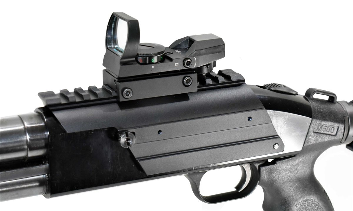 TRINITY Saddle Mount For Mossberg maverick 88 12 Gauge pump Picatinny Weaver Base Mount Adapter Aluminum Black. - TRINITY SUPPLY INC