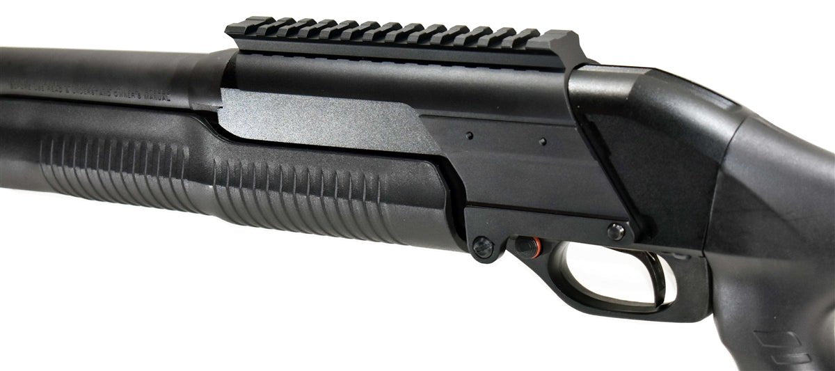 Trinity Saddle Mount Picatinny Rail Adapter Compatible With Stevens 320 12 Gauge Pump. - TRINITY SUPPLY INC