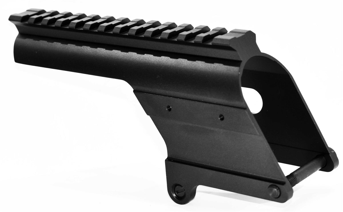Trinity Saddle Mount Picatinny Rail Adapter Compatible With Stevens 320 12 Gauge Pump. - TRINITY SUPPLY INC