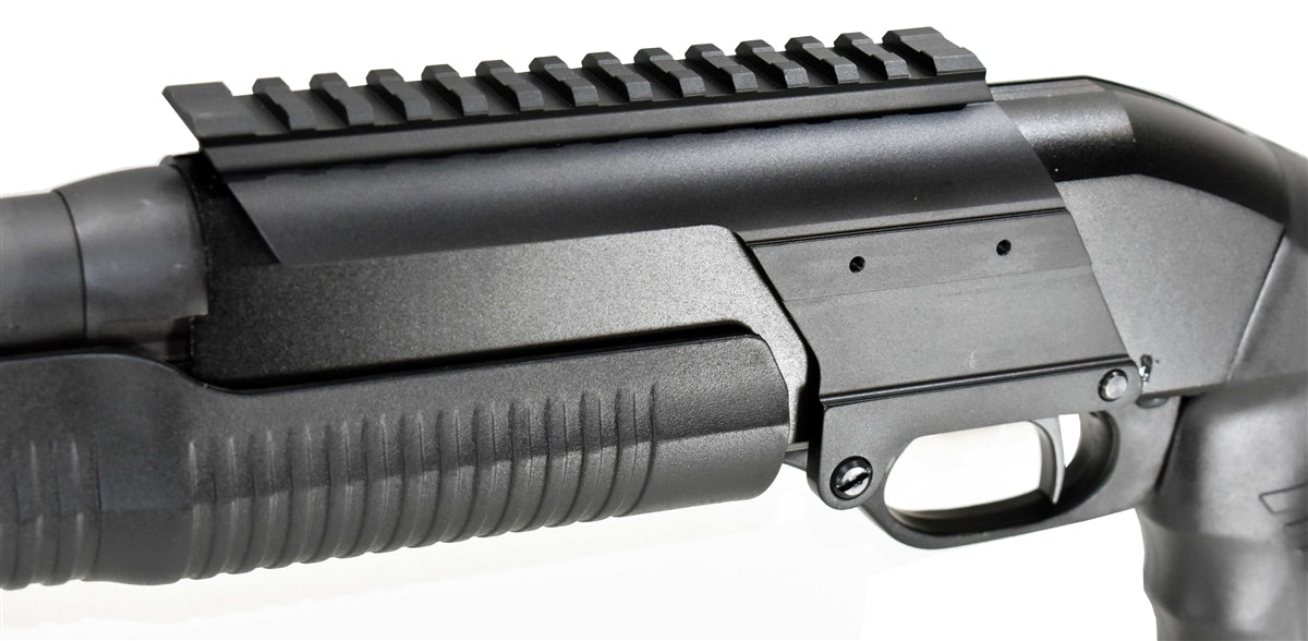 Trinity Saddle Mount Picatinny Rail Adapter Compatible With Stevens 320 12 Gauge Pump. - TRINITY SUPPLY INC
