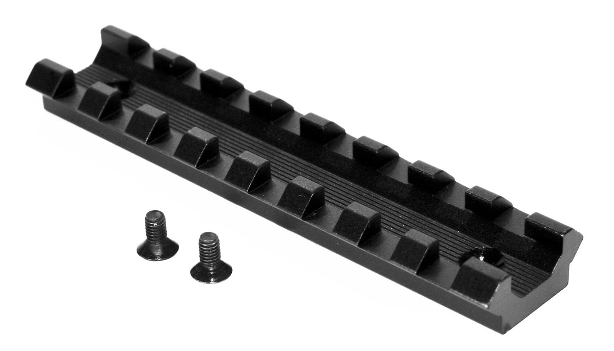 Trinity Saddle Mount Picatinny Single Rail Mount Adapter Compatible With Benelli Nova 12 gauge pump. - TRINITY SUPPLY INC