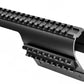 Trinity Saddle Mount Picatinny Single Rail Mount Adapter Compatible With Benelli Nova 12 gauge pump. - TRINITY SUPPLY INC
