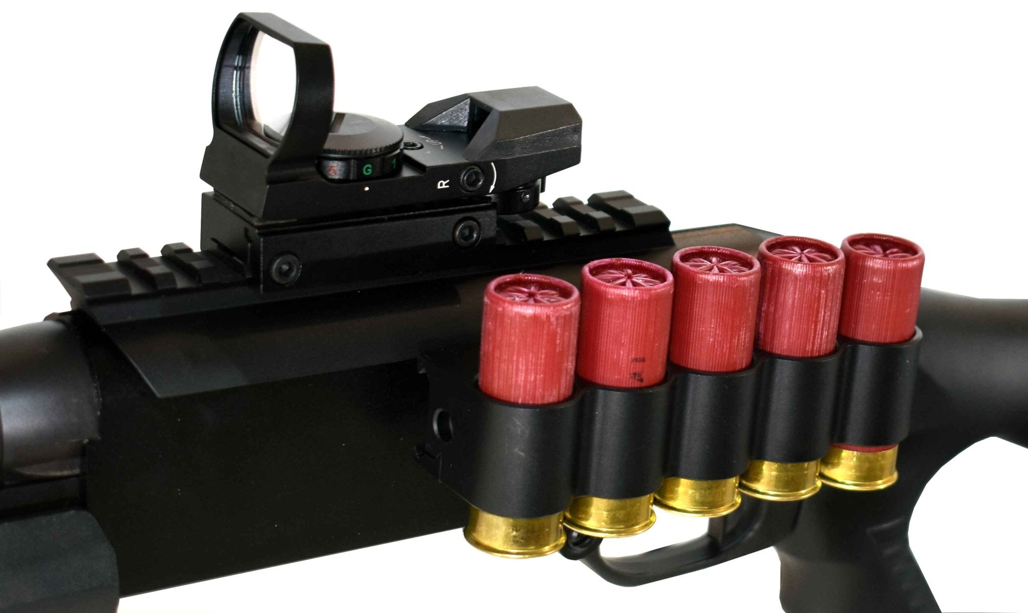 TRINITY Stevens 320 Saddle Mount Rail with Reflex Sight & 5 Shell