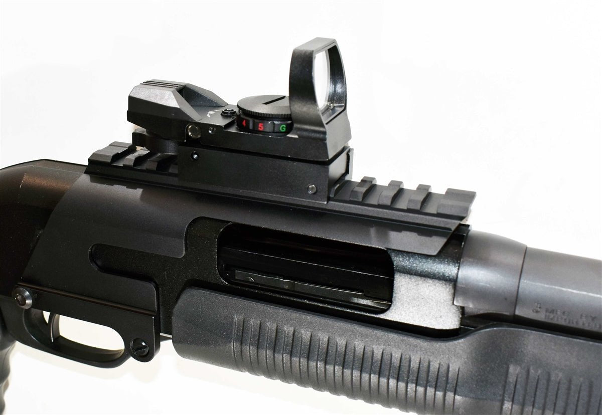 Trinity Saddle Mount With Side Rail And Reflex Sight For Stevens 320 2