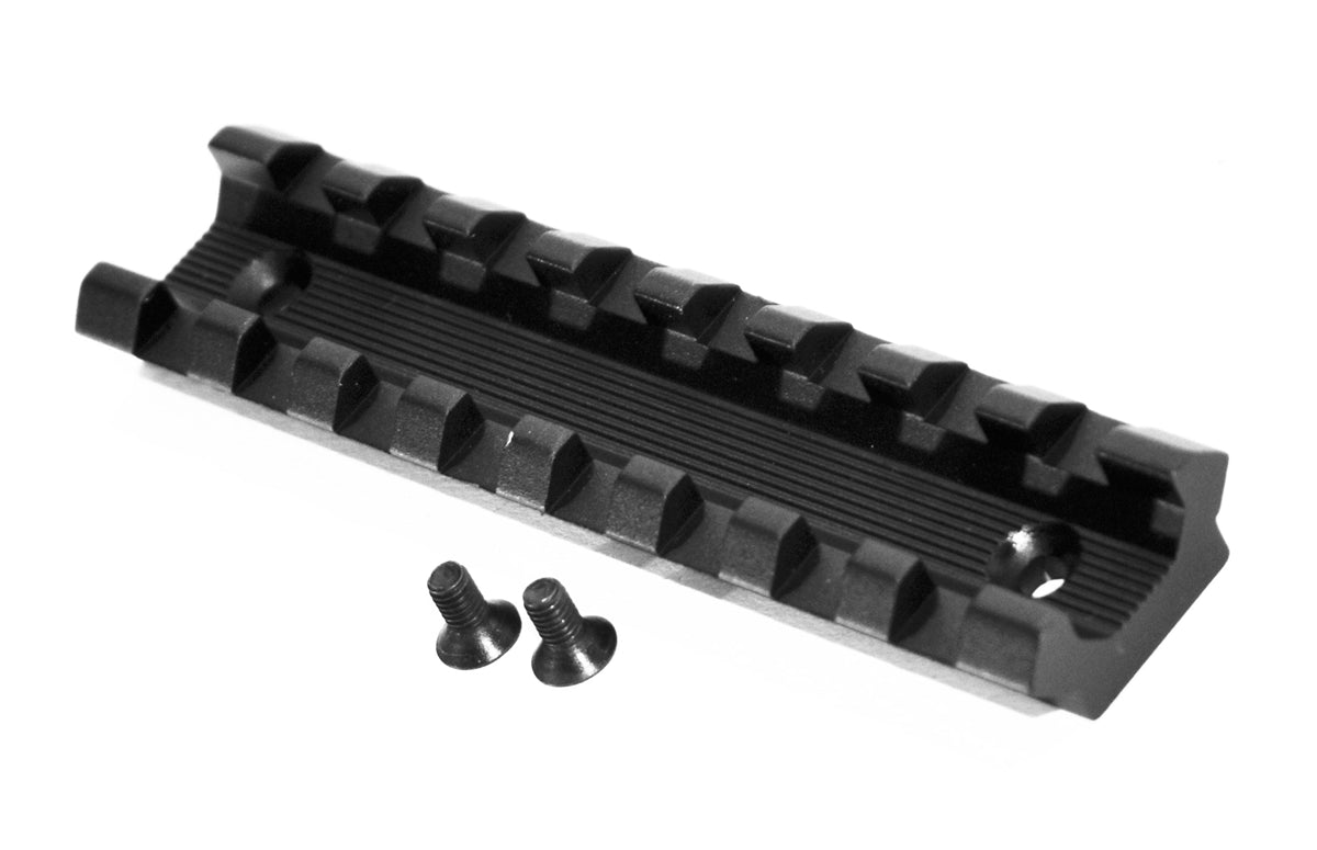 Saddle Mount Picatinny Base Compatible With Remington 870 Tac-14 12-Ga Saddle Mount Picatinny Base Compatible With Remington 870 Tac-14 12-Ga