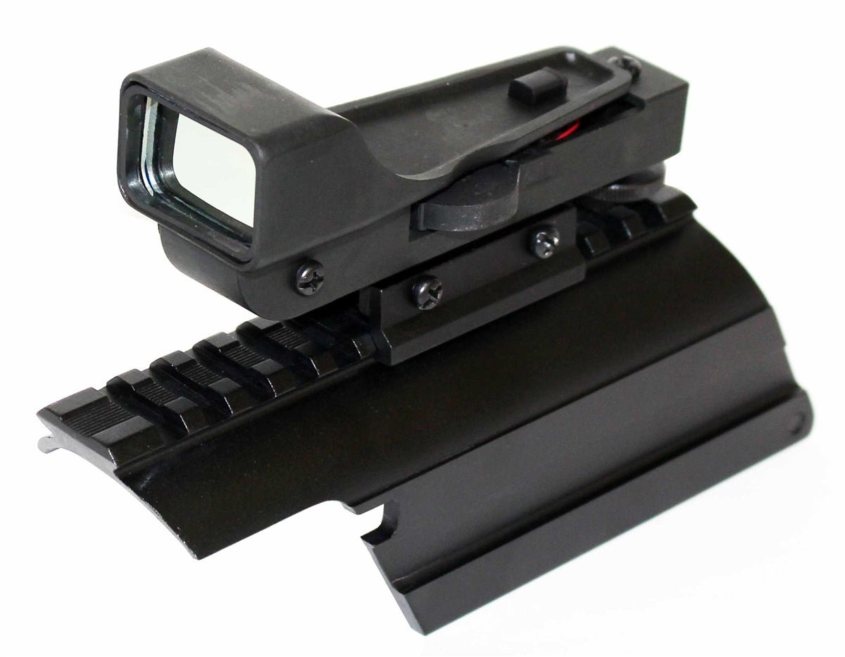 Trinity Saddle Picatinny mount Adapter With Red Dot Reflex Sight For Mossberg 500 12 Gauge Pump. - TRINITY SUPPLY INC