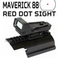 Trinity Saddle Picatinny mount Adapter With Red Dot Reflex Sight For Mossberg 500 12 Gauge Pump. - TRINITY SUPPLY INC